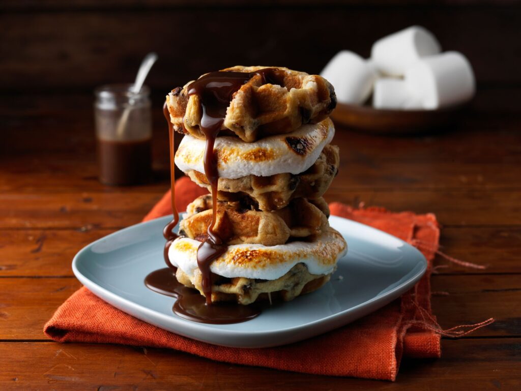 Smores Waffle Stack