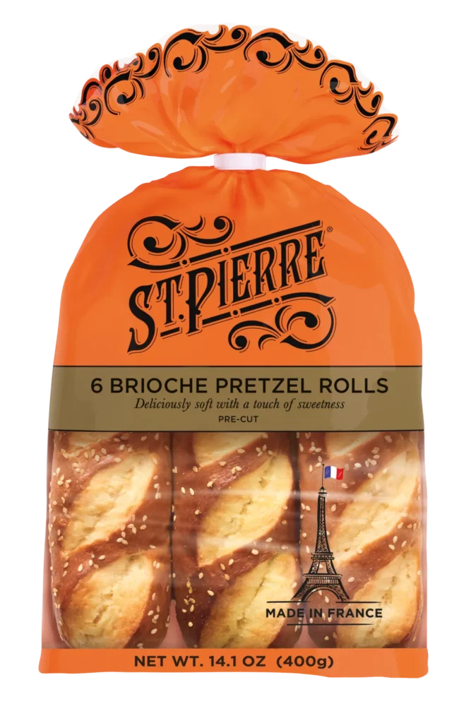 St Pierre 6 Brioche Pretzel Rolls (US)