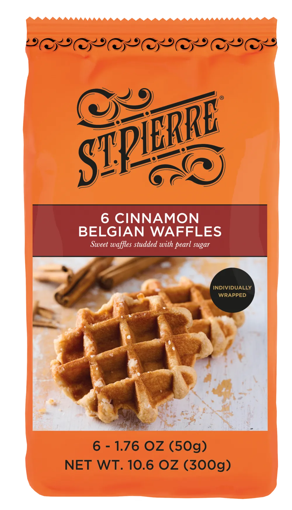 6 Cinnamon Belgian Waffles (US)