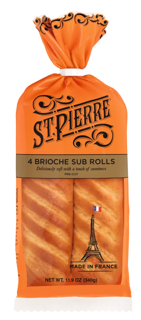 St Pierre 4 Brioche Sub Rolls (US)