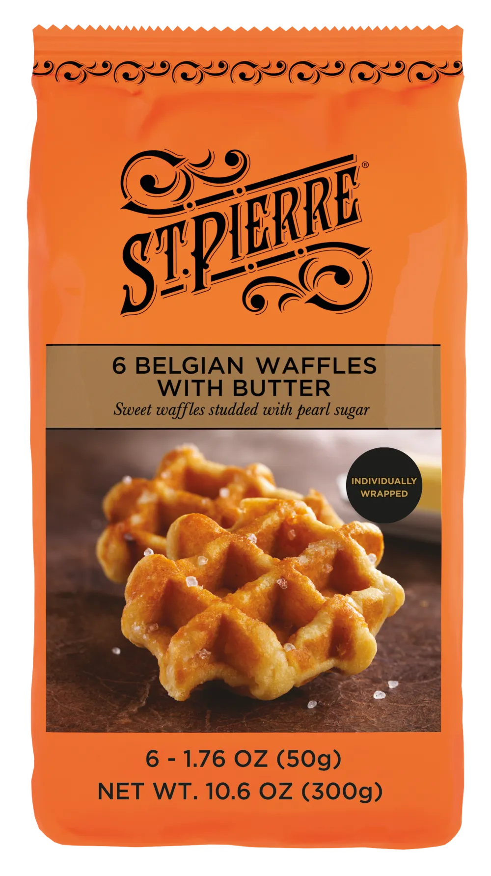 St Pierre 6 Belgian Waffles With Butter (US)