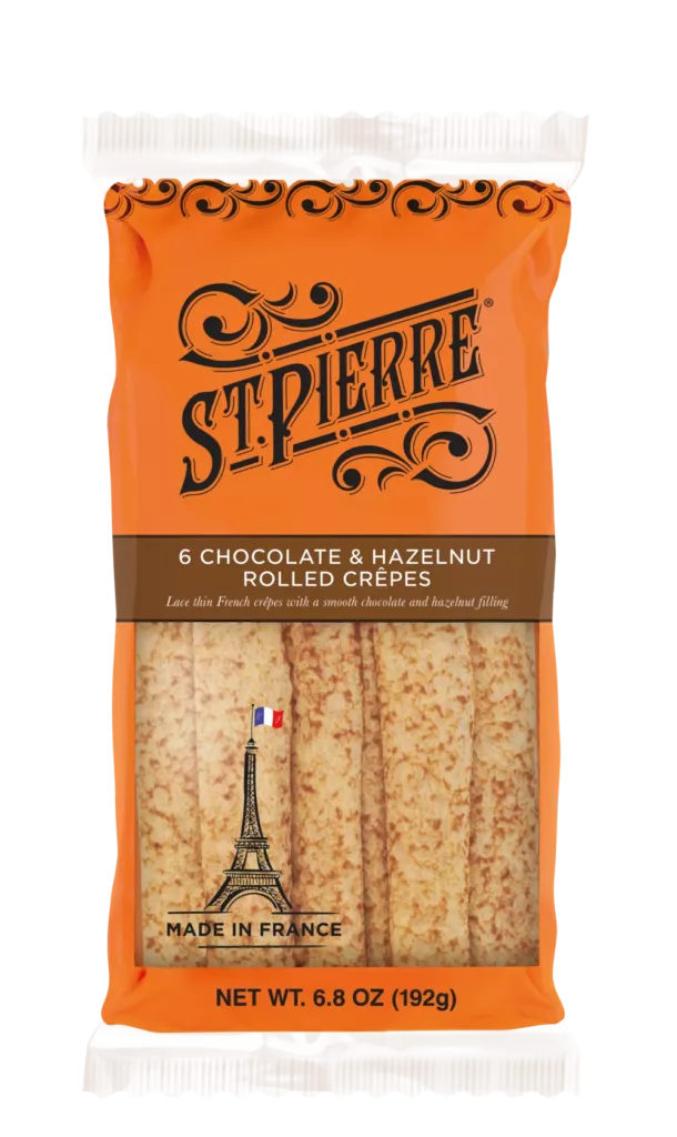 St Pierre 6 Chocolate & Hazelnut Rolled Crepes (US)