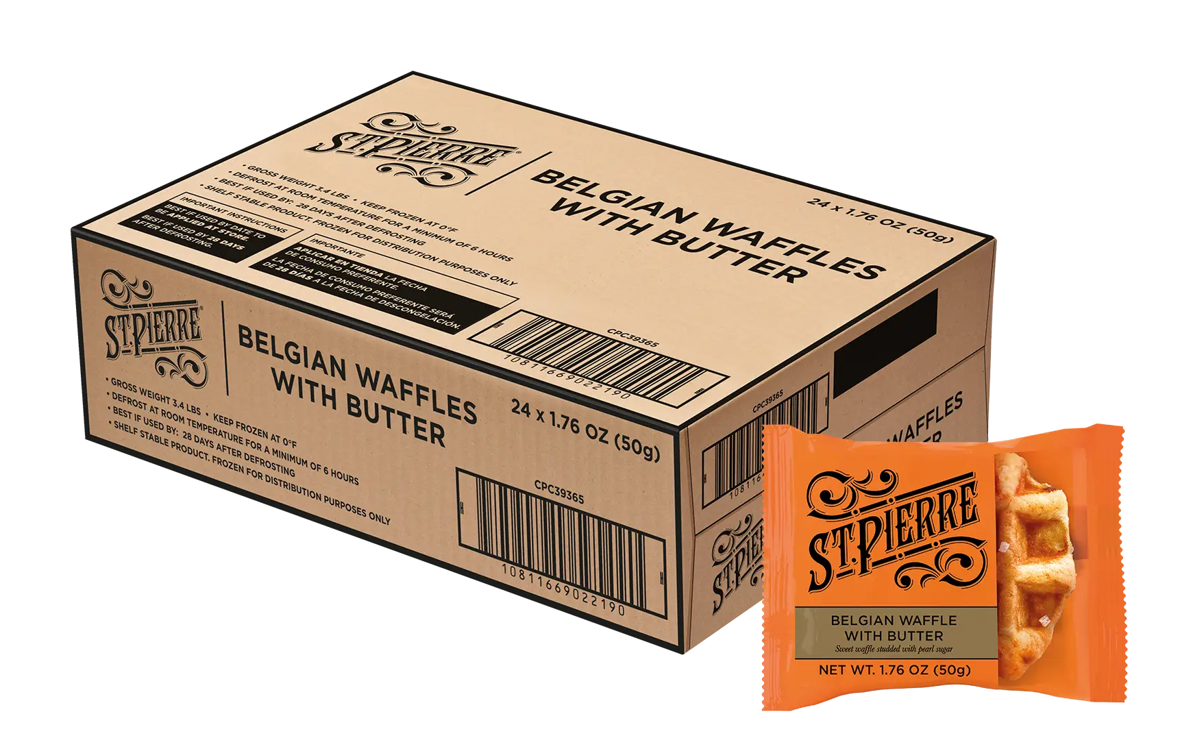 24 Belgian Waffles With Butter
